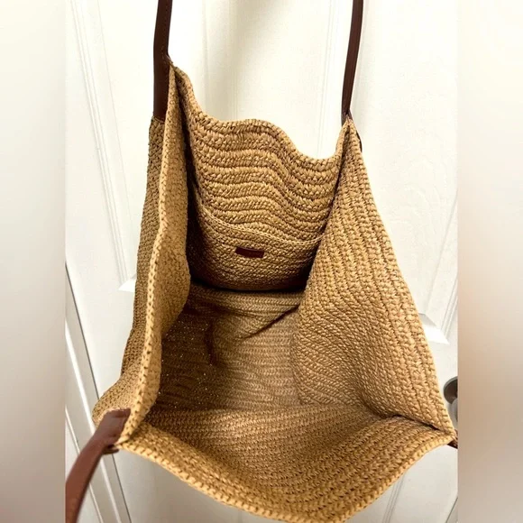 NWT J.Crew Large Handknotted Packable Tote Bag - Picture 7 of 9